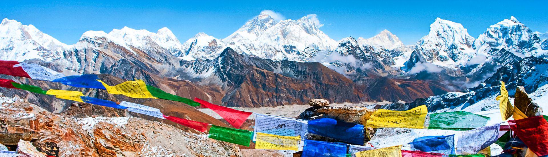 Blick auf den Mount Everest, Lhotse und Nuptse | 