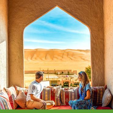 Paar im Thousand Nights Camp | © Thousand Nights Camp / Chamäleon Paar im Thousand Nights Camp | © Thousand Nights Camp / Chamäleon